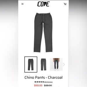 Cove Charcoal Elastic Waist Pants